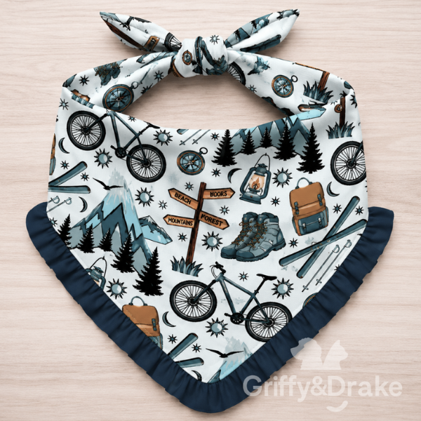 Griffy & Drake Ruffle Bandana view 2