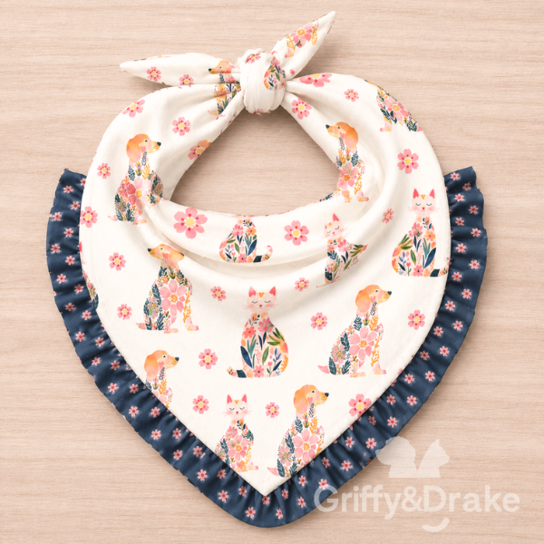 Griffy & Drake Ruffle Bandana view 4